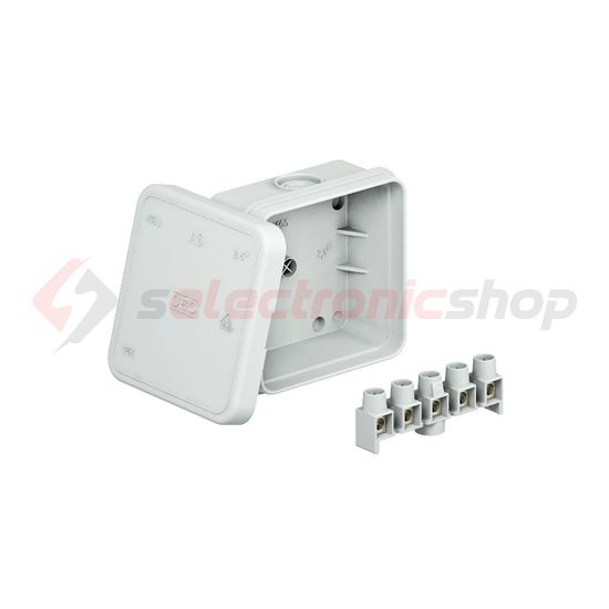 Kötődoboz falonkívüli műanyag 75mm x 75mm 36.2mm szürke IP55 A 8 OBO-BETTERMANN - 2000016