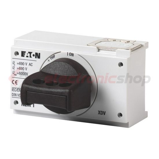Közvetlen forgató hajtás teljesítménymegszakítóhoz fekete zárható NZM1-XDV EATON - 260125