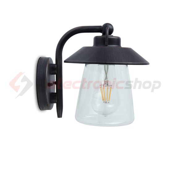 Kültéri fali lámpatest falonkívüli 1x 60W 220-240V AC IP44 CATE LUTEC - 5264201213