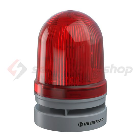 Kürt+fényjelző folyamatos/villogó 10-hangú 24V AC/DC 110dB programozható EvoSIGNAL Midi WERMA - 46112070