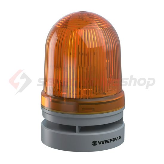 Kürt+fényjelző folyamatos/villogó 10-hangú 24V AC/DC 110dB programozható EvoSIGNAL Midi WERMA - 46132070