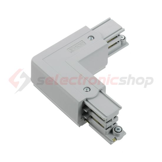 L-kanyarelem 3F világítási sínhez 16A bal 230-400V 3F falonkívüli alumínium XTS 34-1 LIVAL - 19170341