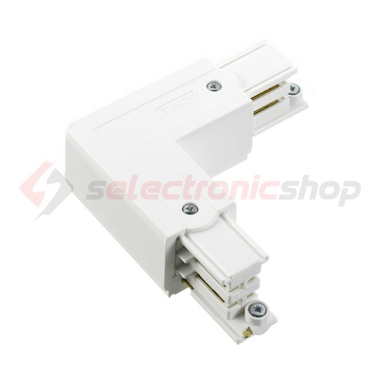 L-kanyarelem 3F világítási sínhez 16A bal 230-400V 3F falonkívüli fehér alumínium XTS 34-3 LIVAL - 19170343
