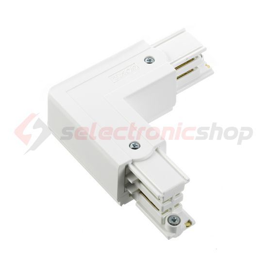 L-kanyarelem 3F világítási sínhez 16A jobb 230-400V 3F falonkívüli fehér alumínium XTS 35-3 LIVAL - 19170353