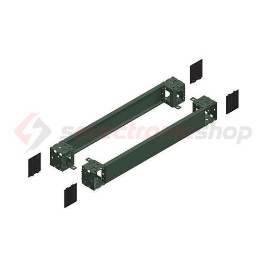Lábazat első+hátsó elemek acél szürke 100mm-ma 1000mm-sz 1000mm-mé Spacial Schneider - NSYSPF10100