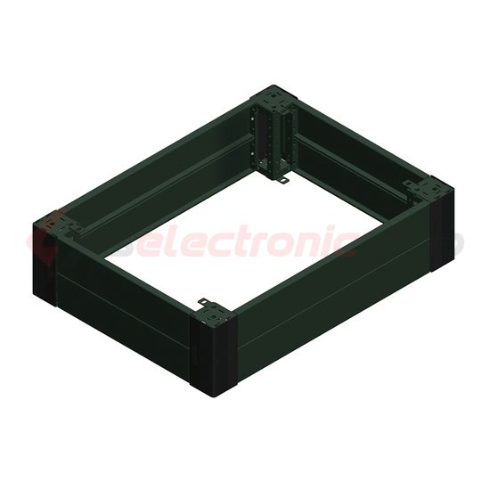 Lábazat első+hátsó elemek acél szürke 100mm-ma 600mm-sz 600mm-mé Spacial Schneider - NSYSPF6100