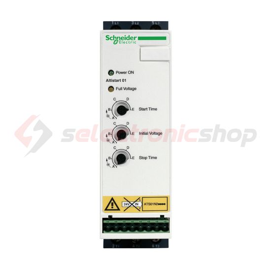 Lágyindító 380-415V 7.5kW/400Vszabvány kapcsolás 22A Altistart 01 Schneider - ATS01N222QN