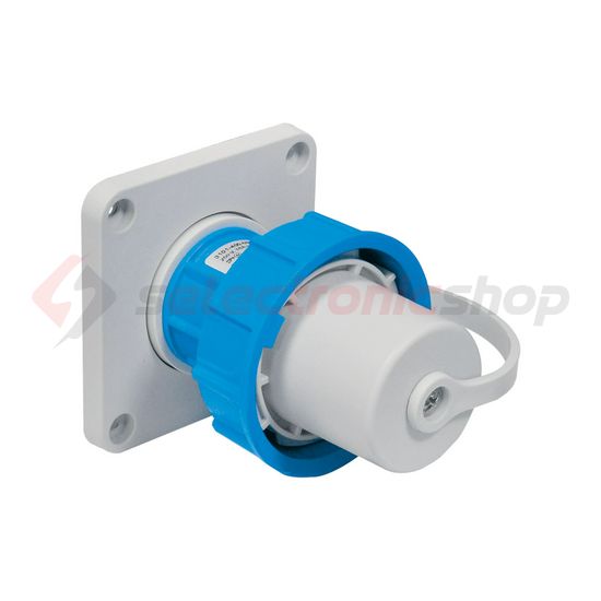 Lakókocsi csatlakozó 2P+E dugvilla beépíthető 16A 3P 230V(50+60Hz) kék műanyag TP ELEKTRIK - 3101-400-0900