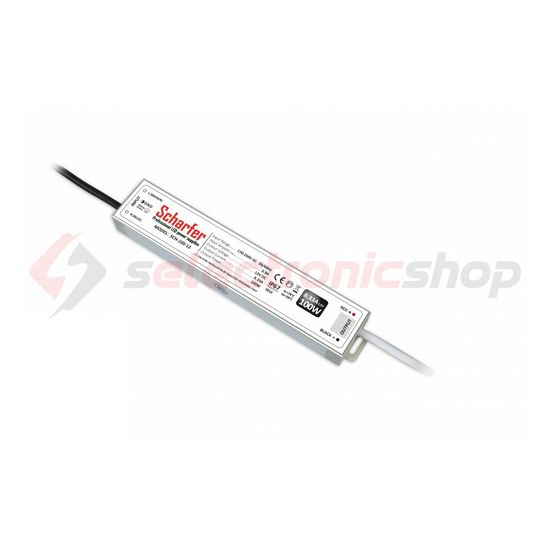 LED előtét állandó áramú 100W 24V 2500mA fém tokozás-ház IP67 Scharfer - SCH-100-24