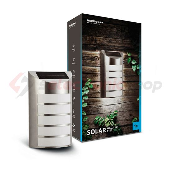 LED fali lámpatest szolár 1,2V/1Ah/AA/Ni-Mh-akkus falonkívüli 1x 20lm 6000K IP44 60000h Modee - ML-WS106