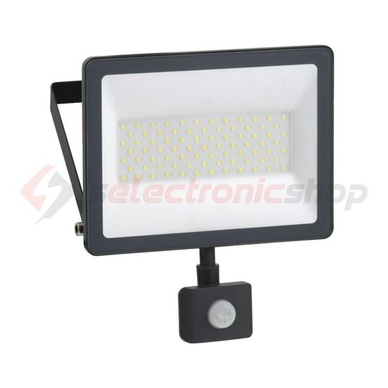 LED fényvető mozgásérzékelővel 1x 50W 230V AC 5000lm 4000K fekete-ház IP44 Mureva LED Schneider - IMT47220