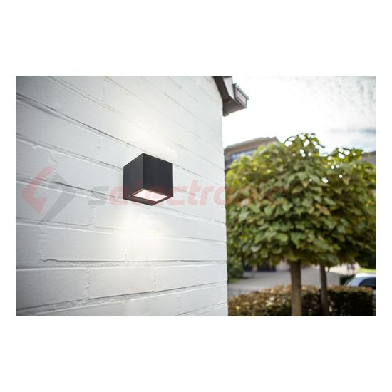 LED homlokzatvilágító fel/le falonkívüli 2x 9W 220-240V AC 850lm 4000K IP54 GEMINI LUTEC - 5189114118