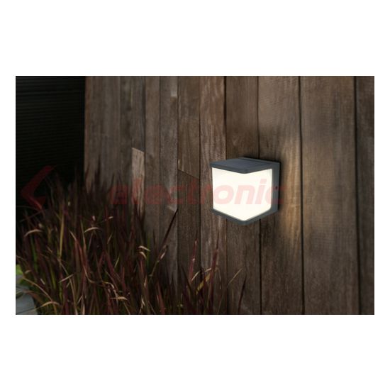 LED kültéri fali lámpatest 10m-PIR-érzékelő szolár 1,5Ah/Li-Ion-akku falonkívüli 1x DOBLO LUTEC - 6940101125