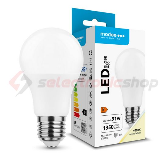 LED lámpa A65 körte A 13W- 91W E27 1350lm 840 220-240V AC 25000h 270° 4000K Modee - ML-G4000K13WE27