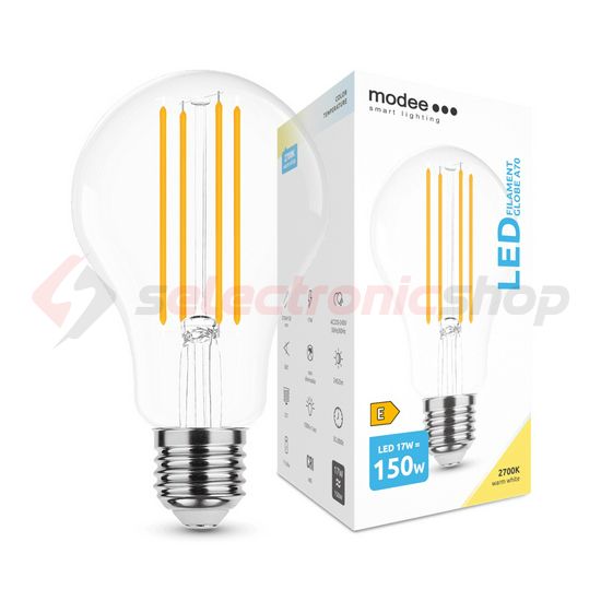 LED lámpa A70 körte A filament 17W- 150W E27 2452lm 827 220-240V AC 35000h 360° 2700K Modee - ML-A70F2700K17WE27