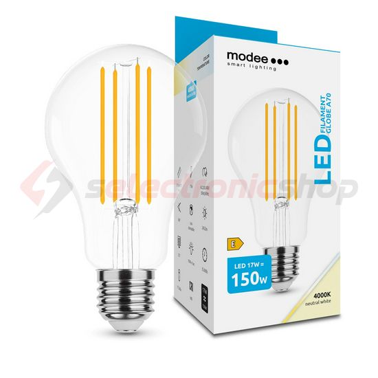 LED lámpa A70 körte A filament 17W- 150W E27 2452lm 840 220-240V AC 35000h 360° 4000K Modee - ML-A70F4000K17WE27
