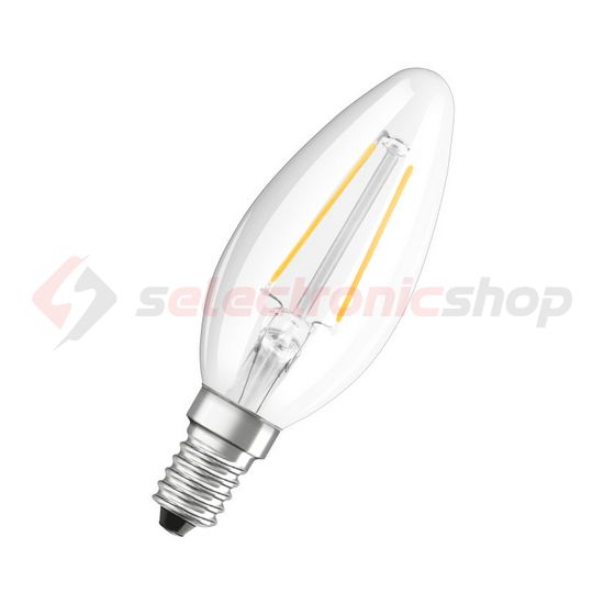 LED lámpa B35 gyertya 2,2W- 25W E14 250lm 827 220-240V AC 15000h 300° 2700K LPPRFCLB25 LEDVANCE - 4058075287648