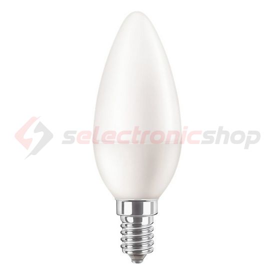 LED lámpa B38 gyertya 7W- 60W E14 806lm 840 220-240V AC 15000h 4000K CorePro LEDcandle Philips - 929002972702