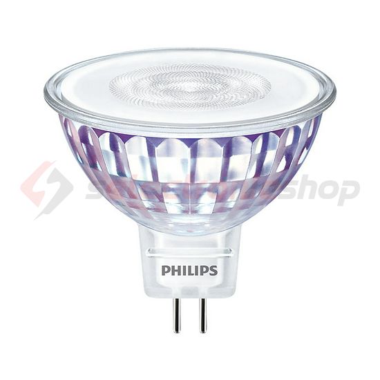 LED lámpa DIM tükrös MR16 7W- 50W GU5.3 621lm 827 DIM 12V AC 25000h Master LEDspot Value Philips - 929001903402