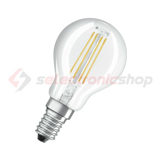LED lámpa P45 kisgömb filament 4W- 40W E14 470lm 827 220-240V AC 10000h 300° LVCLP40 LEDVANCE - 4058075438590