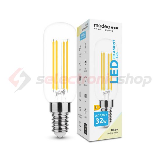 LED lámpa stick T25 filament 3,5W- 32W E14 350lm 840 220-240V AC 35000h 360° 4000K Modee - ML-T25F4000K3,5WE14