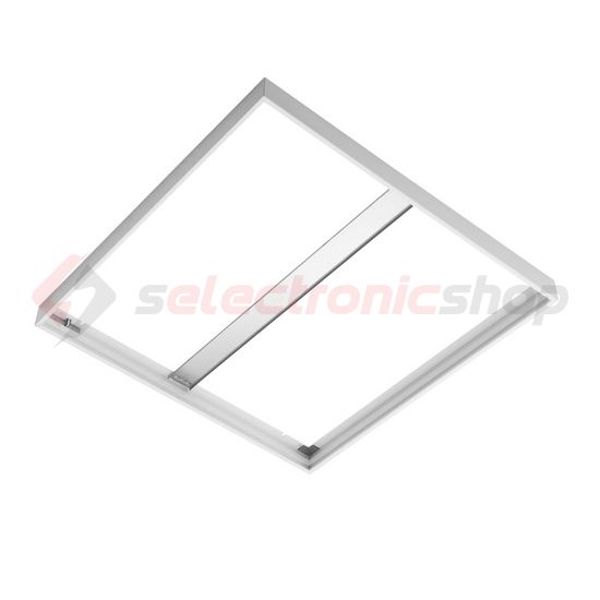 LED panel kiemelőkeret UQ LED-hez acél fehér MODUS - UQRAMC600