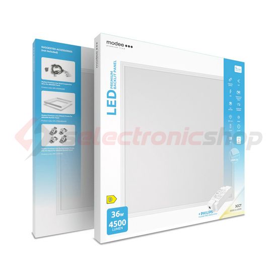 LED panel UGR19 BackLit 3CCT süllyesztett 1x 36W 220-240V AC 4500lm 3000-6000K IP20 50000h Modee - MPL-BP5953CCT36W125UGR