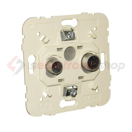 Logus90 antenna aljzat TV-R csillagpontos süllyesztett 2x végzáró 7dB/860MHz Elko EP - 21554