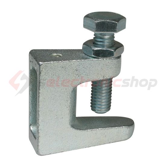 Menetes szár rögzítő kengyel csavaros peremkapocs menetes 1-18mm öntöttvas TKN8-M8 WALRAVEN - 6003208