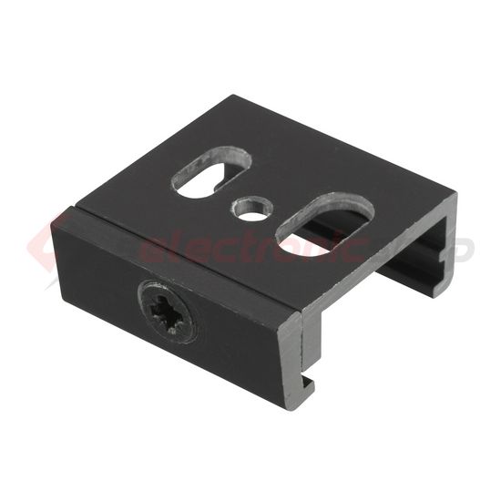 Mennyezeti rögzítő világítási sínhez max.200N fekete alumínium SKB 12-2 LIVAL - 19180122