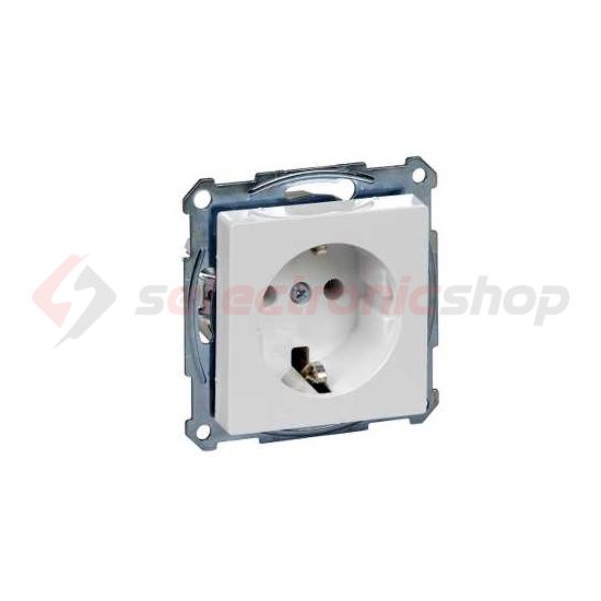 MERTEN 2P+F csatlakozóaljzat, rugós, 16A, System-M, aktívfehér - MTN2301-0325