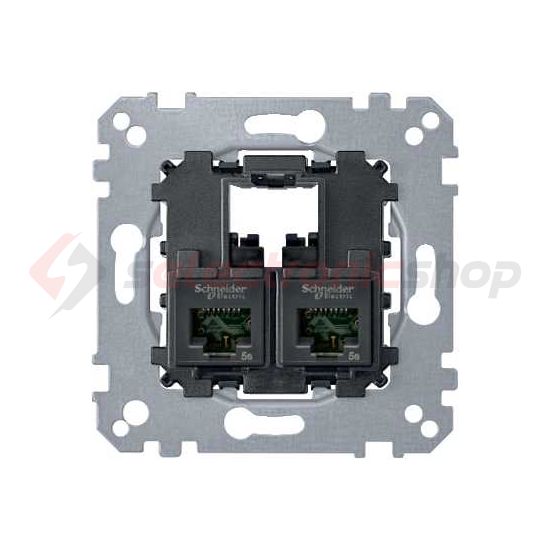 MERTEN 2xRJ45 Cat5e UTP aljzat - MTN4575-0002