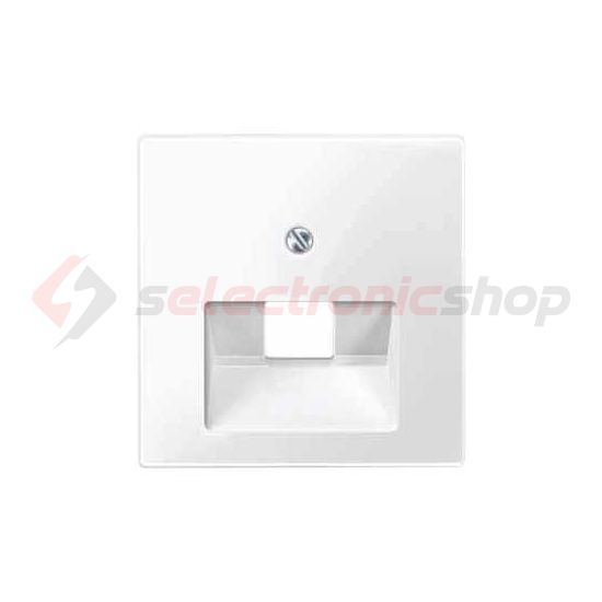 MERTEN Fedlap, 1xRJ45 aljzathoz, döntött, System-M, polárfehér - MTN296219