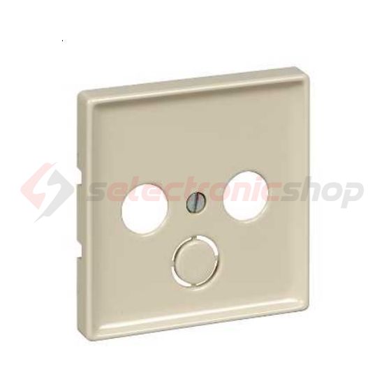 Merten-SD fedlap TV-RD-SAT koax-antennadugaljhoz műanyag krém címketartó nélkül Schneider - MTN294144