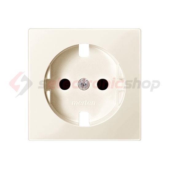 Merten-SM 162 dugalj földelt gyerekzárral krém IP20 süllyesztett Schneider - MTN2330-0344