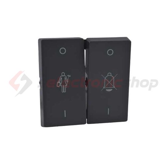 Merten-SM billentyű szállodai antracit kettős kapcs/nyg.-hoz fehér többféle-jel IP20 Schneider - MTN435614