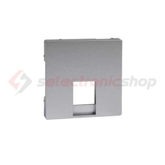 Merten-SM fedlap RJ11 telefoncsatlakozóhoz műanyag alumínium címketartó nélkül Schneider - MTN463560