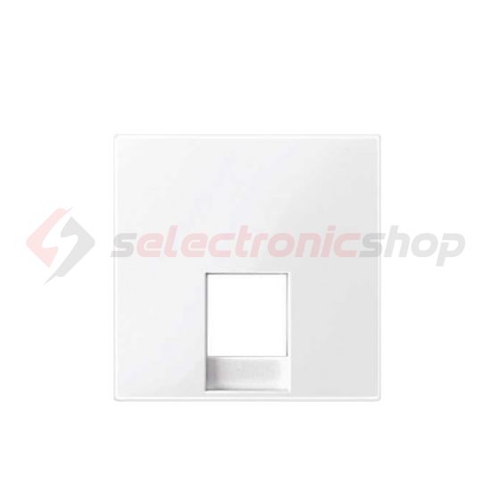 Merten-SM fedlap RJ11 telefoncsatlakozóhoz műanyag fehér aktívfehér antibakteriális Schneider - MTN469625