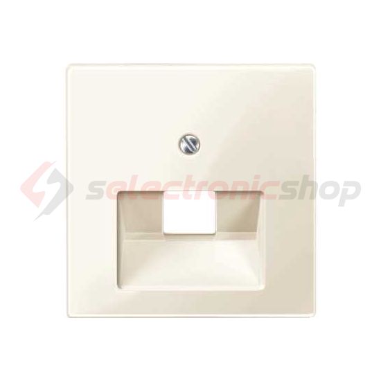 Merten-SM fedlap RJ45 adatcsatlakozóhoz műanyag krém címketartó nélkül Schneider - MTN296244