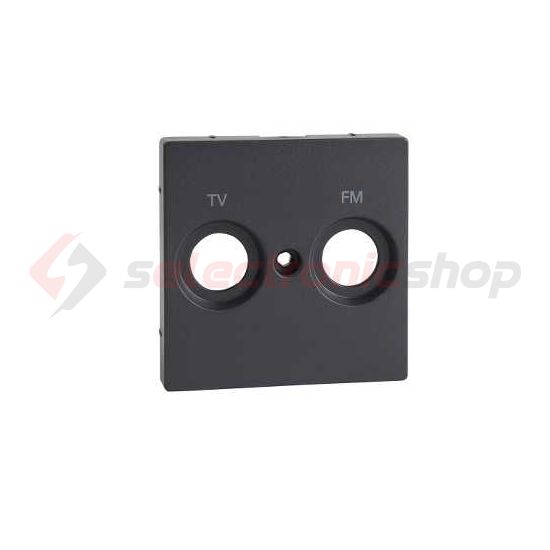 Merten-SM fedlap TV-RD koax-antennadugaljhoz műanyag antracit címketartó nélkül Schneider - MTN299514