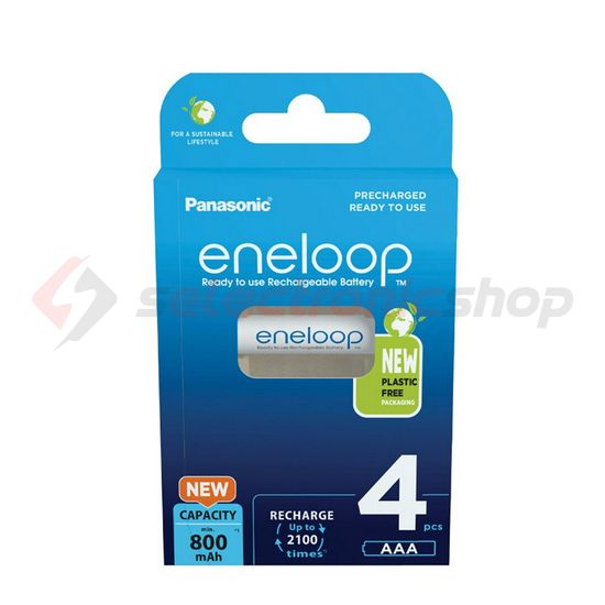 Mikro akkumulátor NiMH (4db) 1.2V 800mAh nikkel-fém-hidrid HR03 Micro(AAA/R03) eneloop Panasonic - BK-4MCDE/4BE