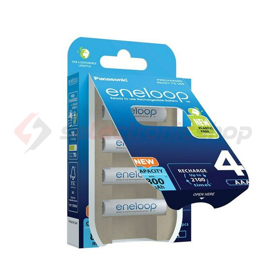 Mikro akkumulátor NiMH (4db) 1.2V 800mAh nikkel-fém-hidrid HR03 Micro(AAA/R03) eneloop Panasonic - BK-4MCDE/4BE