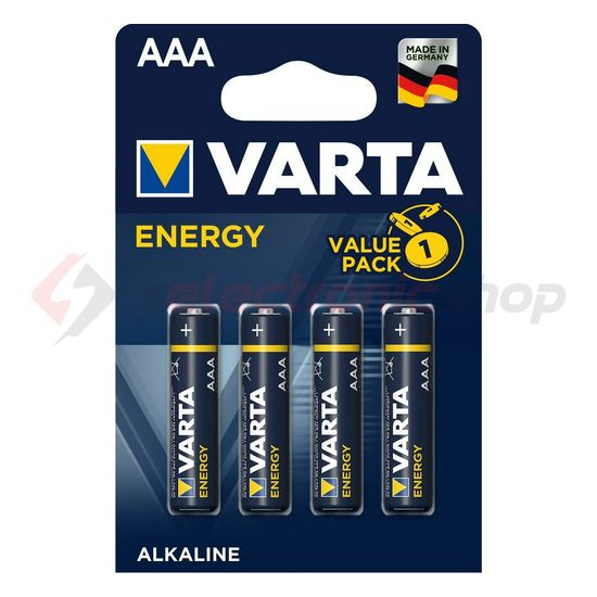 Mikro elem AAA 1.5V alkáli-mangán Micro(AAA/R03) MN2400  Energy VARTA (fehér) - 4 103 229 414