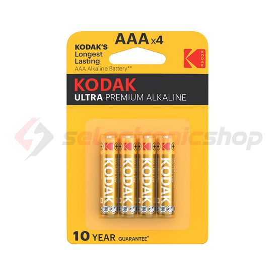 Mikro elem AAA 1.5V alkáli-mangán Micro(AAA/R03) MN2400 Ultra Premium KODAK - AAAULTRAB4