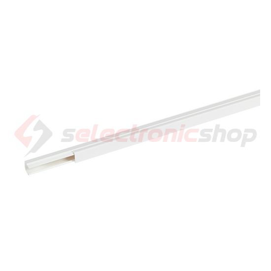 Minicsatorna öntapadós 16mm x 16mm 2000mm kezeletlen műanyag fényesfehér DLP ECO mini LEGRAND - 638119