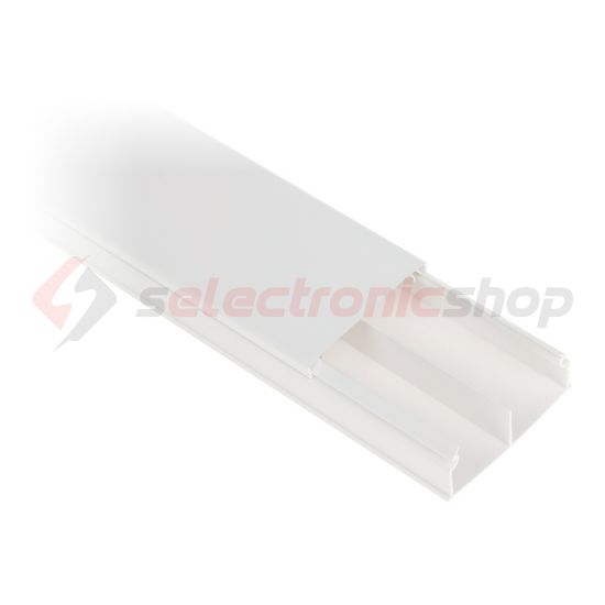 Minicsatorna válaszfallal 50mm x 20mm 2000mm kezeletlen műanyag fényesfehér DLP ECO mini LEGRAND - 638168