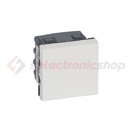 Mosaic 106 váltókapcsoló moduláris fehér modultartó csavaros IP41 1- billentyű/gomb LEGRAND - 077092