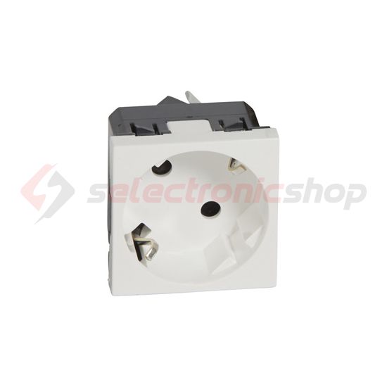 Mosaic 162 dugalj földelt központi fedlap gyerekzárral fehér IP20 beépített rugós LEGRAND - 077245