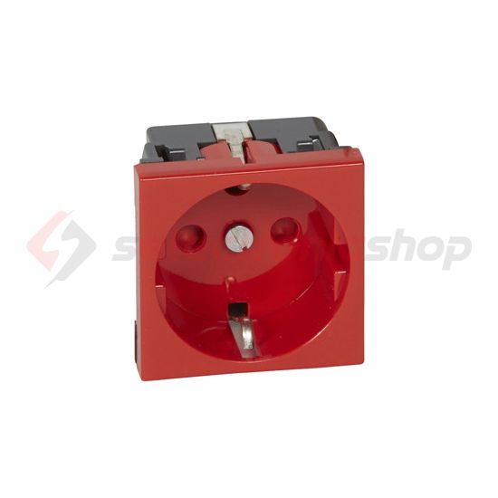 Mosaic 162 dugalj földelt központi fedlap piros IP20 modultartó csavaros LEGRAND - 077214