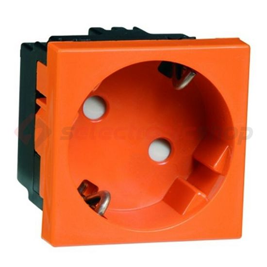 Mosaic 162 dugalj Mosaic gyerekvédős földelt narancs IP21 modultartó 6211.33 EMS Si Wi/l PEHA - 00400311